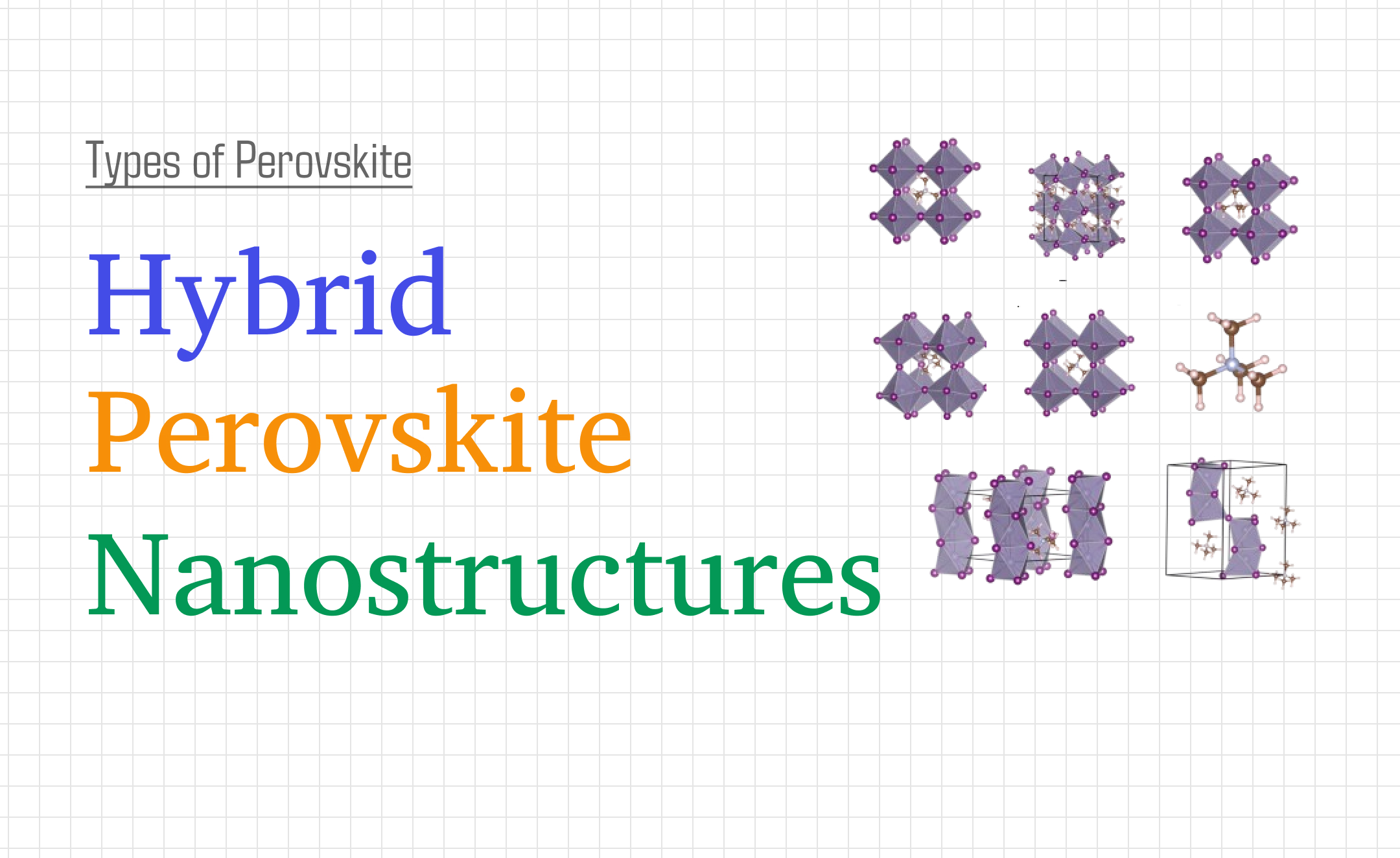 Hybrid perovskite nanostructures